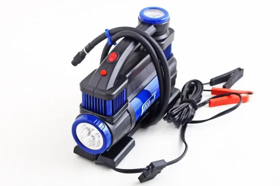 Компресор 330Вт/150psi/90л Vitol на затискачах з ліхтарем 2-цил., шланг 5.0м Вінниця