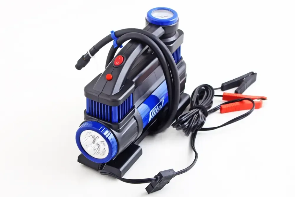 Компресор 330Вт/150psi/90л Vitol на затискачах з ліхтарем 2-цил., шланг 5.0м Вінниця - фото 2