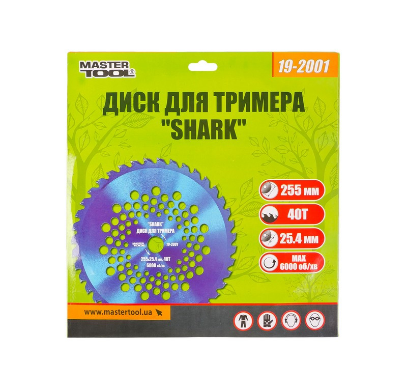 MASTERTOOL Диск для тріммера MASTERTOOL "SHARK" 255х25.4х40Т з побідитовою напайкою 19-2001 Киев - изображение 4