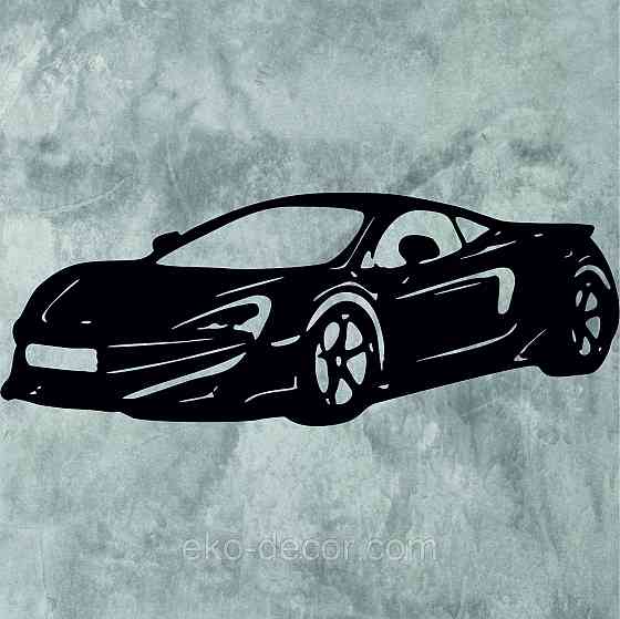 Декоративное настенное Панно «Машина» Декор на стену 70*53 см, Черный Киев