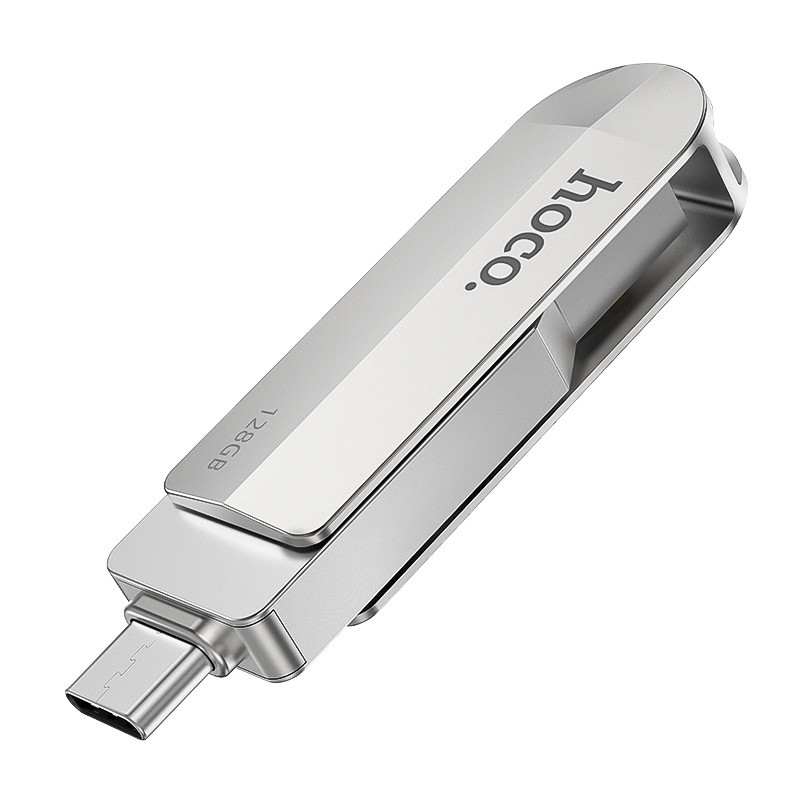 Флешка HOCO UD10 USB3.0 Type-C OTG 128GB, срібляста Вінниця - фото 2