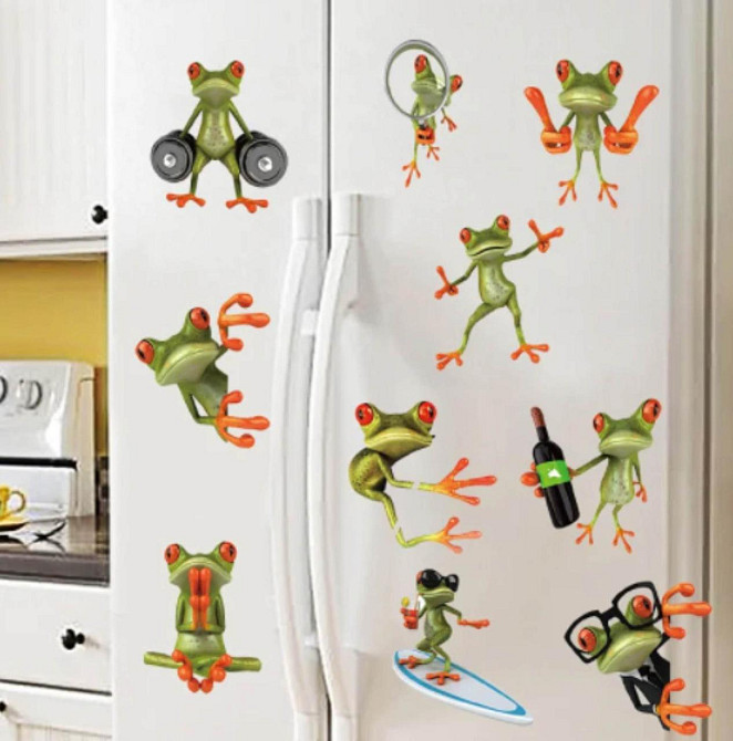 Наклейка интерьерная Лягушка в очках Киев - изображение 4