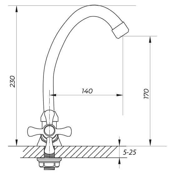 Змішувач для умивальника Zerix TZA 605 – надійне рішення для ванної Харків