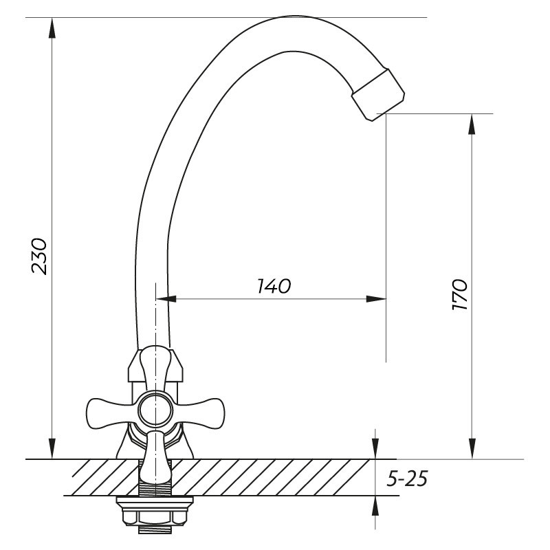 Змішувач для умивальника Zerix TZA 605 – надійне рішення для ванної Харків - фото 2