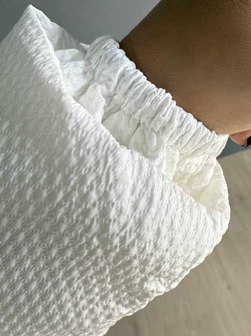 Куртка женская Lady Yep 10039 вафельная пуффер оверсайз с капюшоном белая, белый, 44 Киев - изображение 16