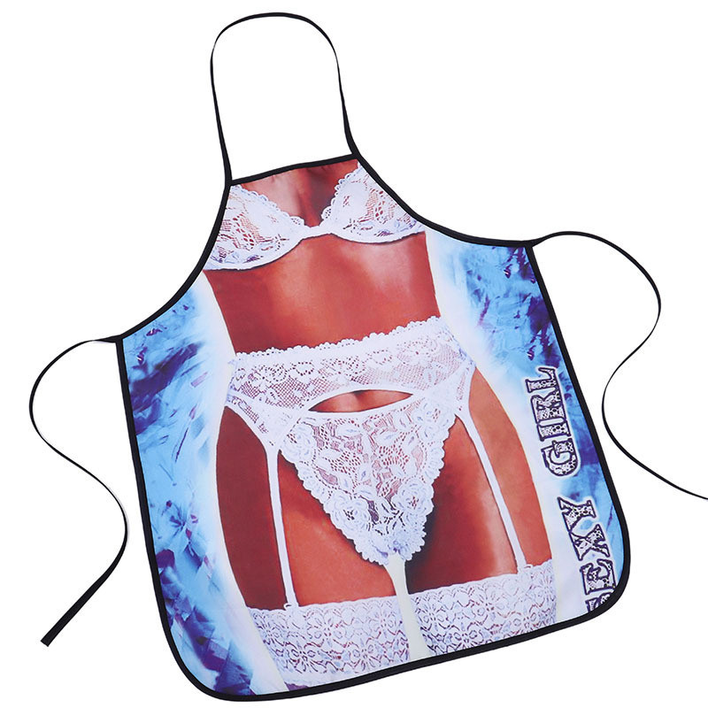 Фартух з приколом жінка в білизні для вечірок 73 на 57 см різнобарвний Київ - фото 2