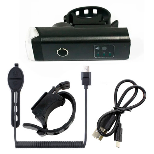 Фонарь велосипедный индукционный и велозвонок 120дБ 1800мАч, HJ-047B Винница - изображение 2