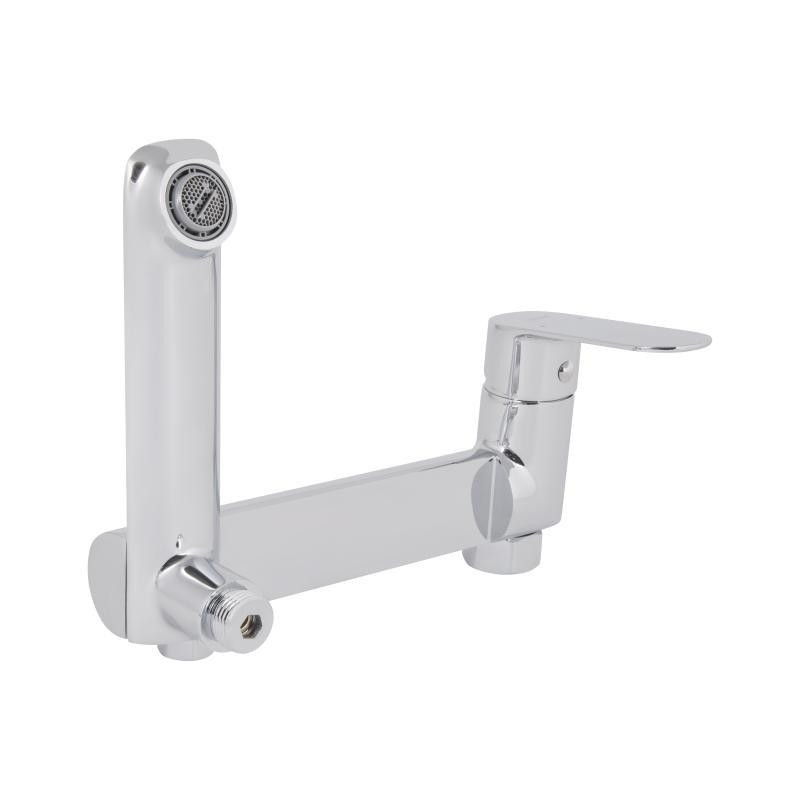 Смеситель для ванны с поворотным изливом, c душевым гарнитуром Qtap Evia QTEVI260CRM47578 Chrome Харьков - изображение 6