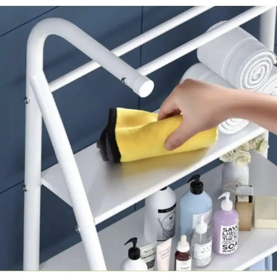 Полиця для ванної кімнати над туалетом чи біде, складна, біла полиця 47х160х25 см Кам'янець-Подільський - фото 4