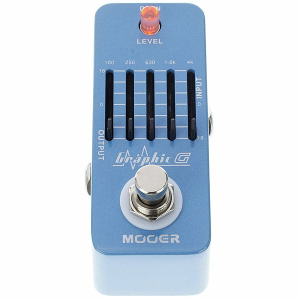 Гітарна педаль еквалайзер Mooer Graphic G MEQ1, 5-смуговий EQ, True Bypass, регулювання ±18 дБ, металевий корпус Київ - фото 5