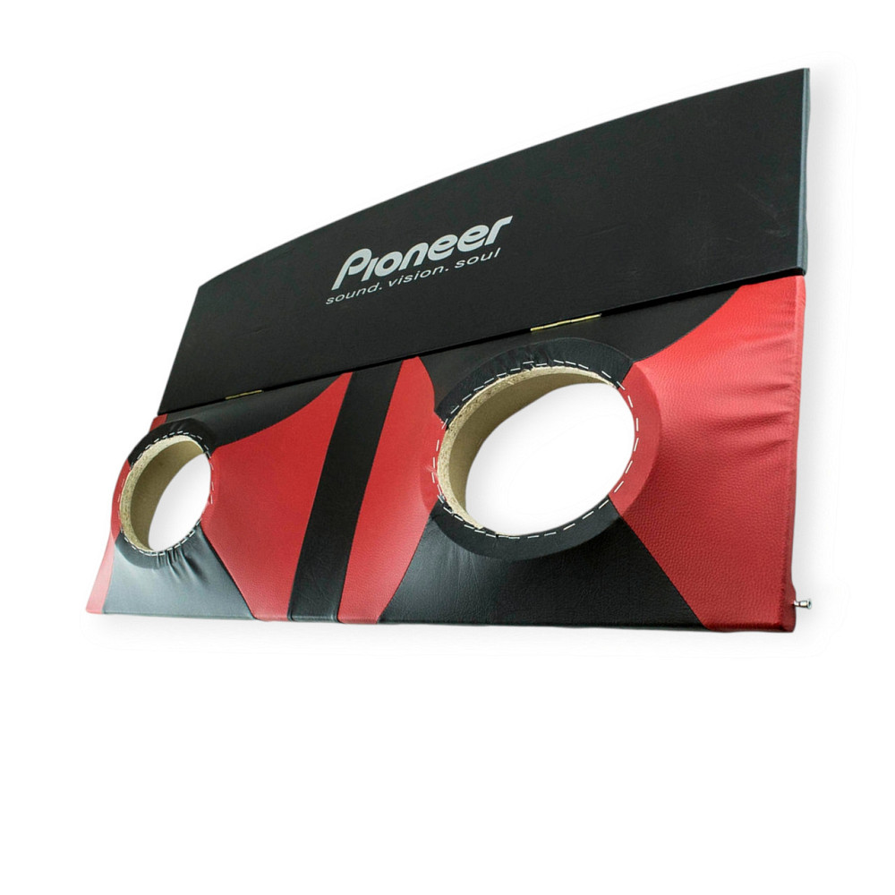 Полиця ВАЗ 2108-2109 (акустична) червона (шкірозамінник) задня Мукачево - фото 1