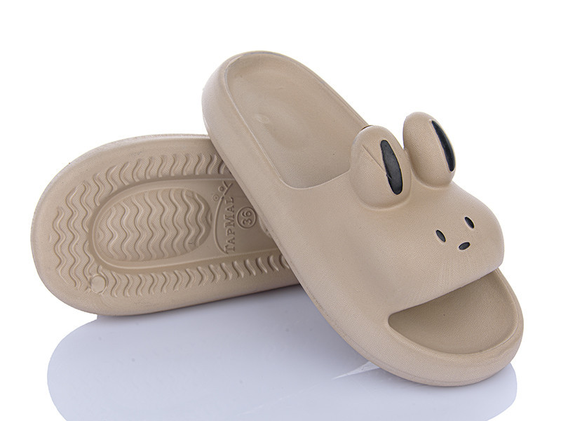 Тапочки шлепанцы пена женские ушки бежевый Одесса - изображение 7