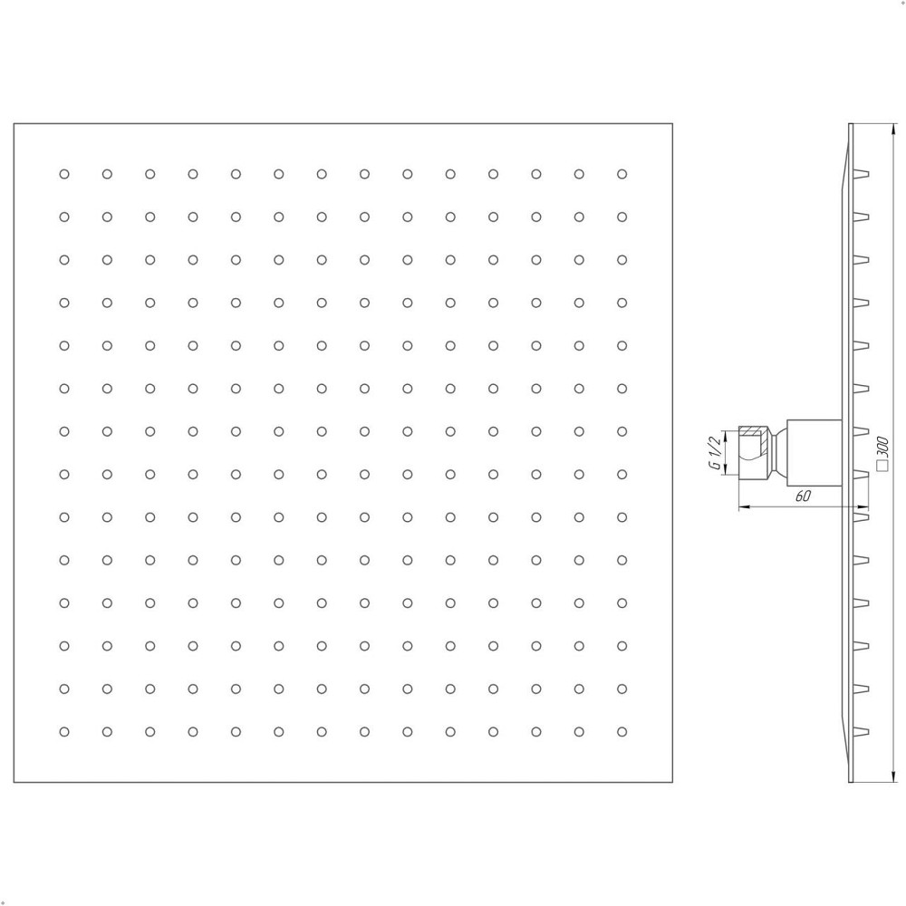 Душевая лейка Globus Lux ST-0300-Q-BB (000021206) Киев - изображение 5