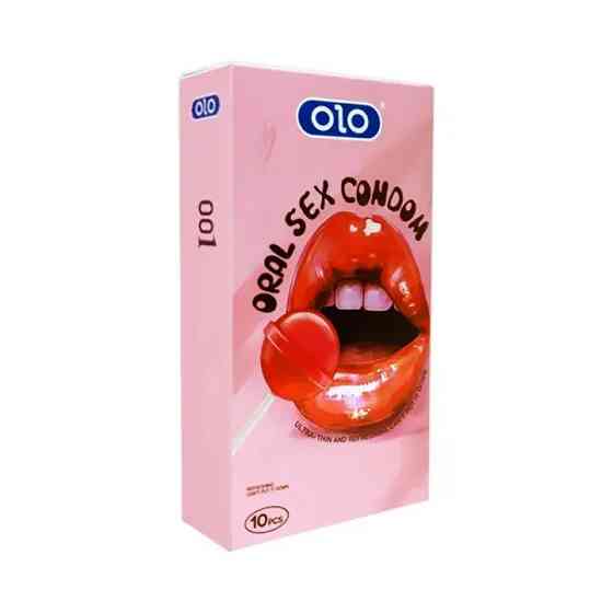 Презервативи OLO ультратонкі 001 оральні з полуничним смаком 10шт Sex Aura Київ