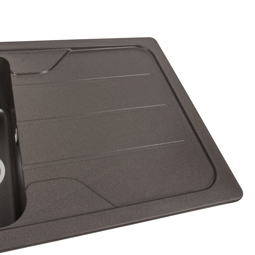 VALESO Гранітна мийка для кухні VALESO VERONA 7850 матова Темна скеля Киев - изображение 3