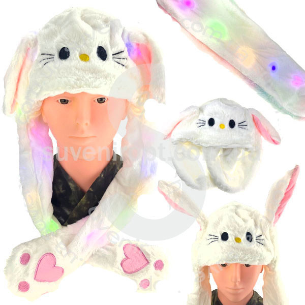 Шапка дитяча світиться Котик Київ - фото 1