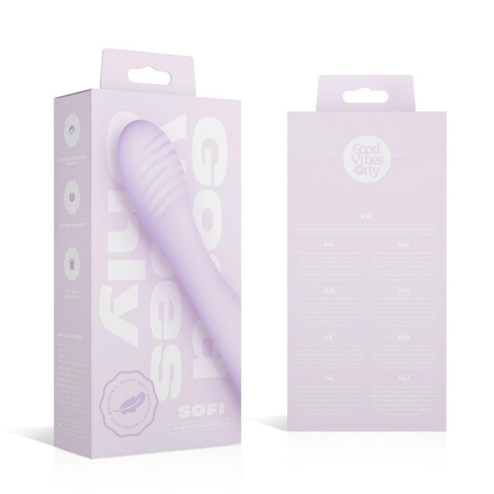 Вібратор Good Vibes Only - SOFI G-Spot Vibrator Soft Silicone - Purple (м'ята упаковка!!!) Sex Aura Київ - фото 9