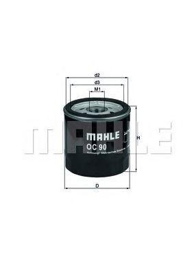 KNECHT (MAHLE) OC 90 OF — Масляний фільтр | Надійний захист двигуна та стабільна робота Ковель - фото 2