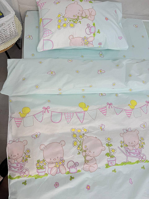 Ecotton Дитячий комплект постільної білизни Ecotton 110х140 см блакитний Ведмедик Киев - изображение 7