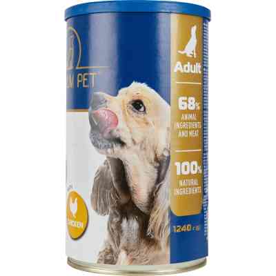 Консервы для собак PREMIUM PET Кусочки в соусе с курицей 1.240 г (4820255192260) Винница