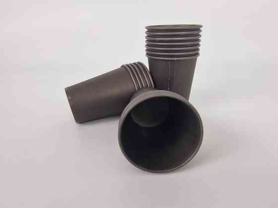 Стаканчики для кави 250 мл "Чорний" Маестро h9 (50 шт.) Харків