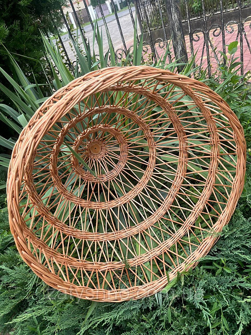 Люстра плетена кавова Київ - фото 3