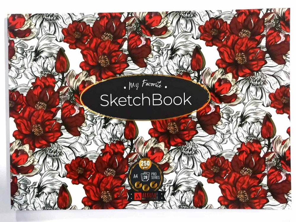 Скетчбук А4 "Аркуш" 28 арк. м'яка обкладинка, білий блок, 250 г/м, шт Київ - фото 1