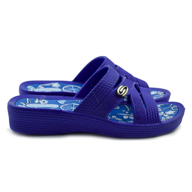 Женские шлепанцы на платформе,  антибактериальная стелька (36,37,38,39) Синий W2604020-2 Одесса - изображение 8