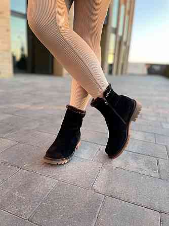 Черевики жіночі D and V чорні замшеві зимові 39р. (2189) Коломия