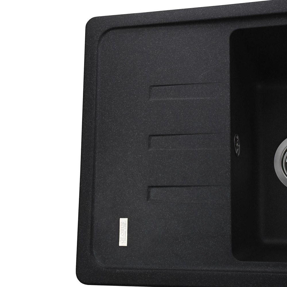 Гранітна мийка Globus Lux MONO графіт 620х435 мм-А0001 Київ - фото 4