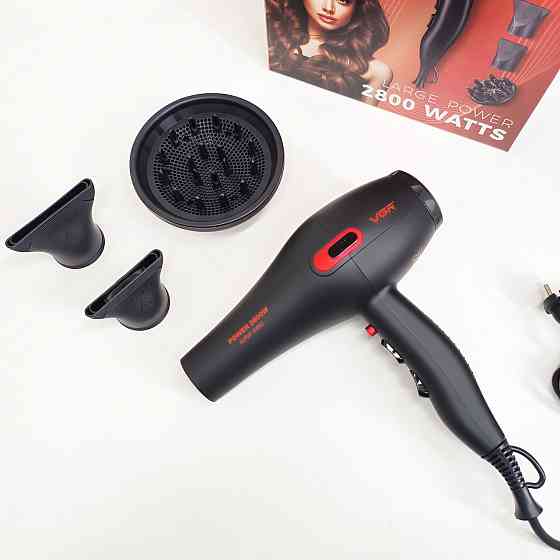 Фен с холодным воздухом для укладки, Классический фен для волос Фен-стайлер сушки волос OW-62 Львов