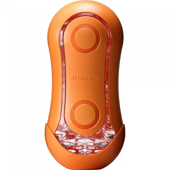 Мастурбатор Tenga Flip Orb — Sunset Orange, з можливістю зміни тиску та стимулювальними кульками всередині Львів