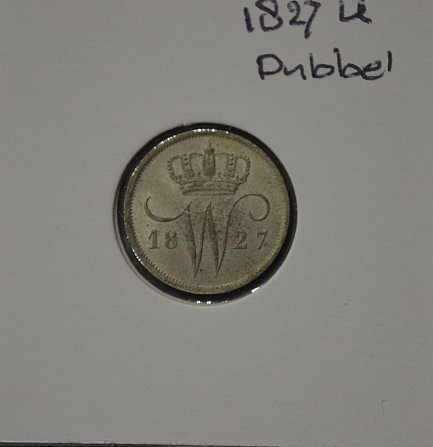 Нидерланды 10 центов 1827 год (в холдере) Полтава - изображение 1