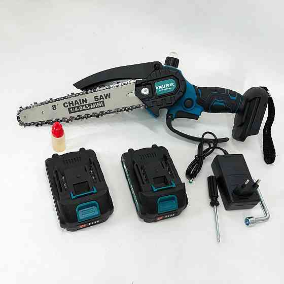 Цепные электропилы по дереву Krafftec, АКБ пила ножевка для сада, Хорошая аккумуляторная пила BC-44 Львов