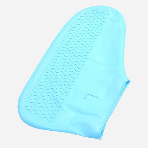 Многоразовые бахилы-чехлы L (41-45 размер) для обуви силиконовые от воды и грязи. Цвет: голубой AE-33 Ивано-Франковск - изображение 1