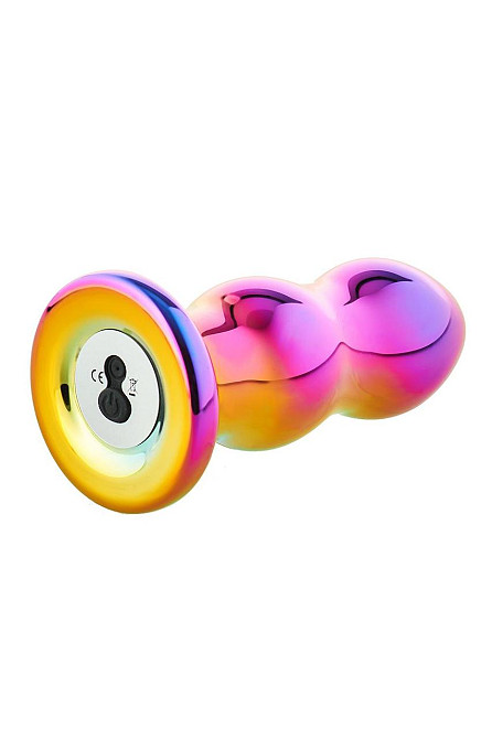 Анальная пробка с вибрацией двухуровневая стеклянная Dream Toys GLAMOUR GLASS Sex Aura Киев - изображение 3
