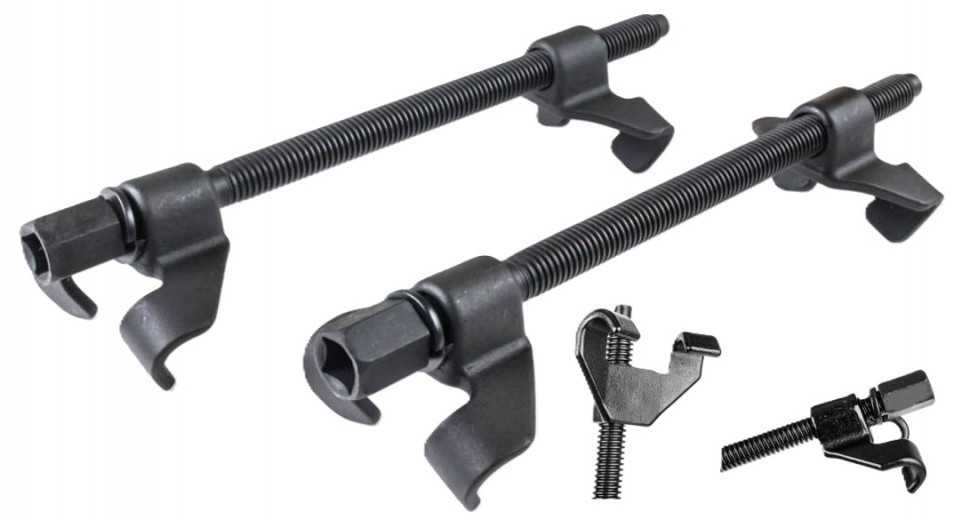 OX-1079 Професійні Стяжки Для Пружин Автомобіля 370 мм, 2 шт, трапецієвидна різьба, універсальні Одеса - фото 1