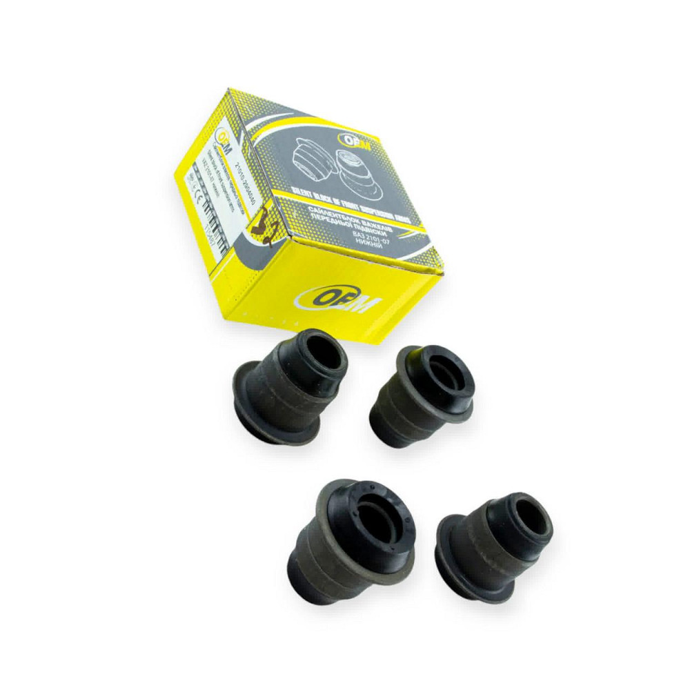 Сайлентблок передньої підвіски 2101-2107 нижні, 2123 верх (к-кт 4 шт) - важелів Мукачево - фото 1