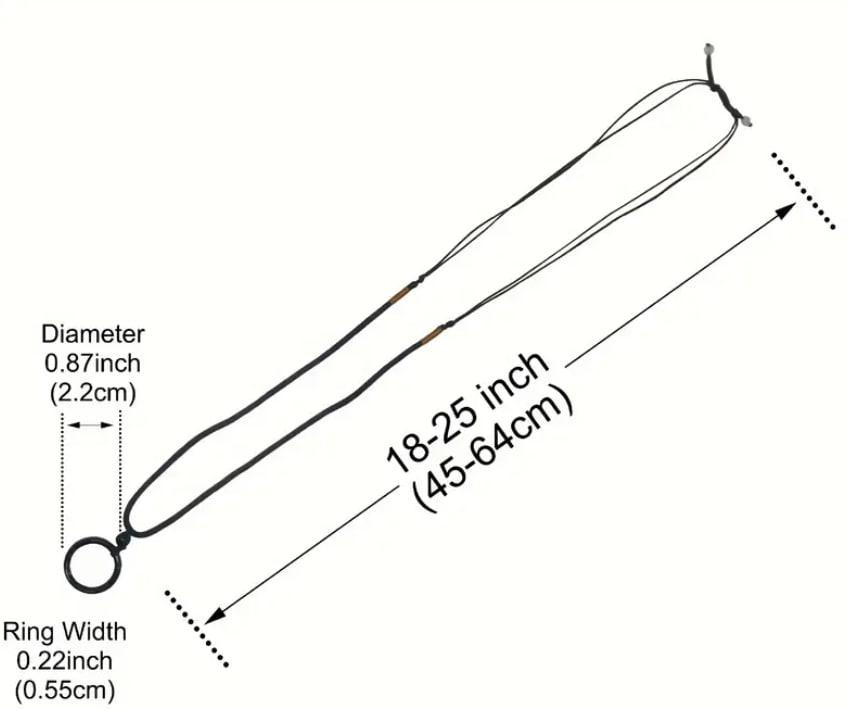 Чоловіче намисто з підвіскою у формі каблучки з чорного агату 🖤 Київ - фото 6
