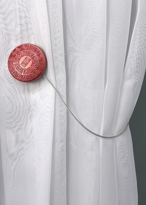 Магніти для штор і гардин Родос набір 2 шт Кораловий (81-126) Київ - фото 2