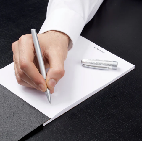 Ручка-ролер Hugo Boss Essential Metal Silver Рівне