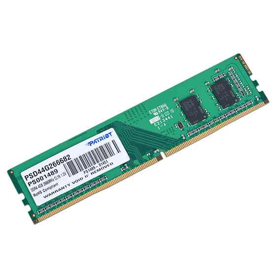 DDR4 Patriot SL 4GB 2666MHz CL19 512X16 DIMM Київ