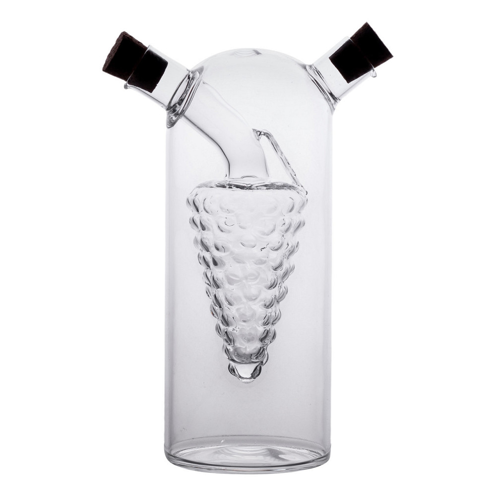 Пляшка для олії та оцту 2 в 1 скляна 380 мл для оливкової, соняшникової олії та оцту HP-34-14 Київ - фото 4