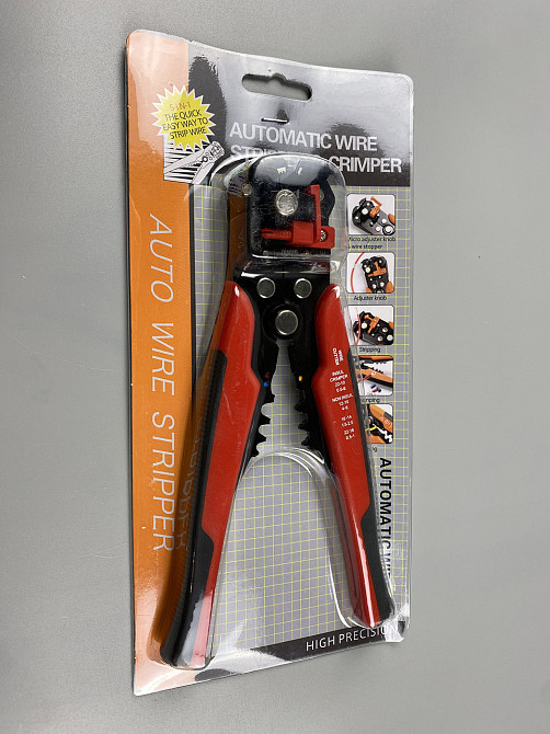 Професійні кліщі для зняття ізоляції, обрізки дротів та обтиску клем 205 мм Мукачево - фото 7