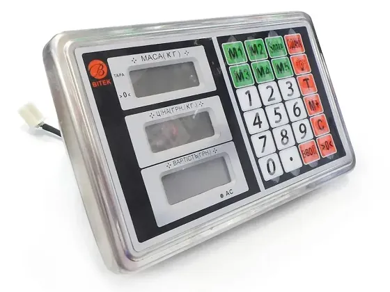 Дисплей BITEK для платформенных весов TCK металлический, влагозащищенный с подсветкой и функциями тари Одесса