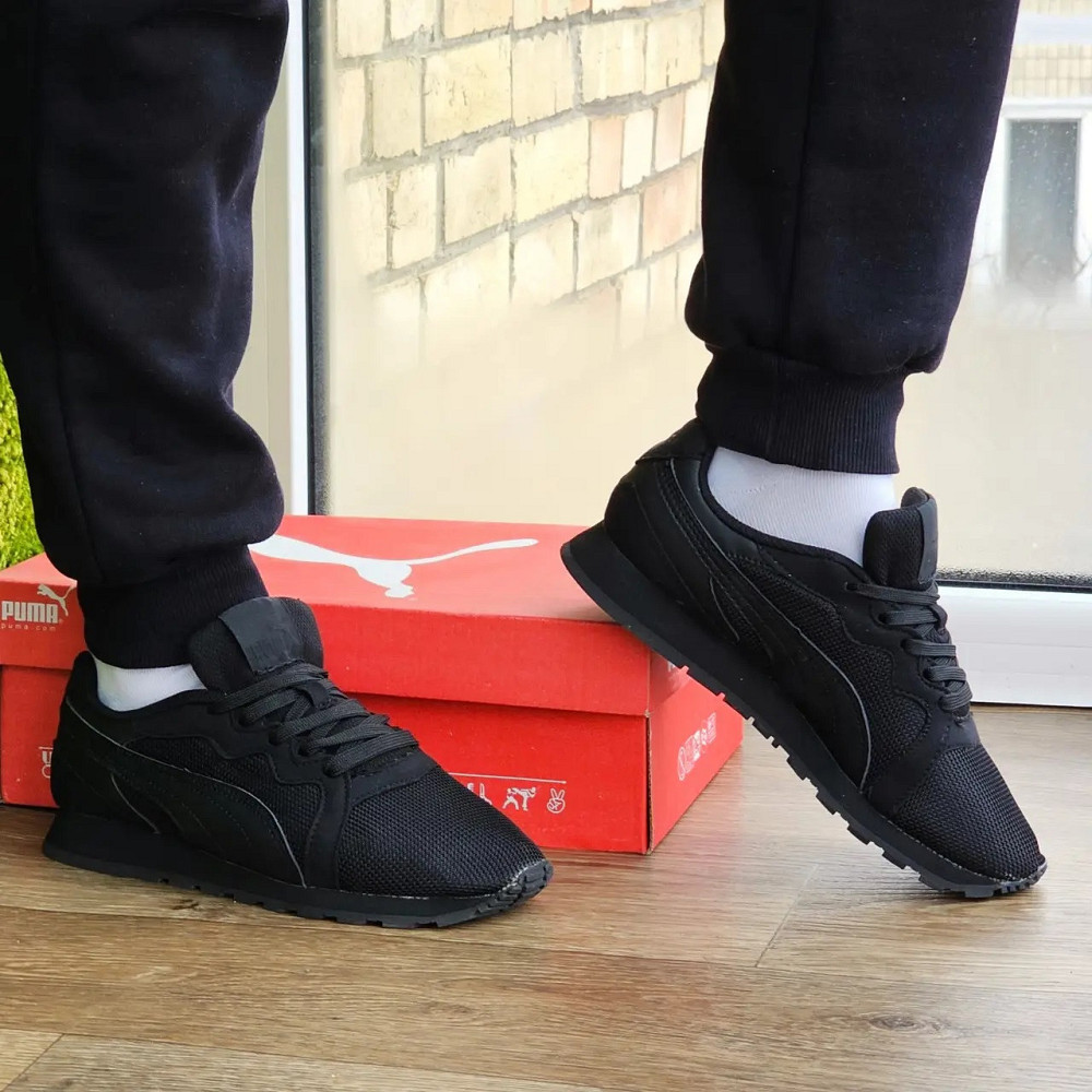 Женские Кроссовки Puma Слипоны Чёрные Мокасины Пума (размеры: 36,37,38,39) Днепр - изображение 10