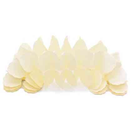 Гирлянда растяжка бумажная 3 м 16 на 11 см бежевый Киев