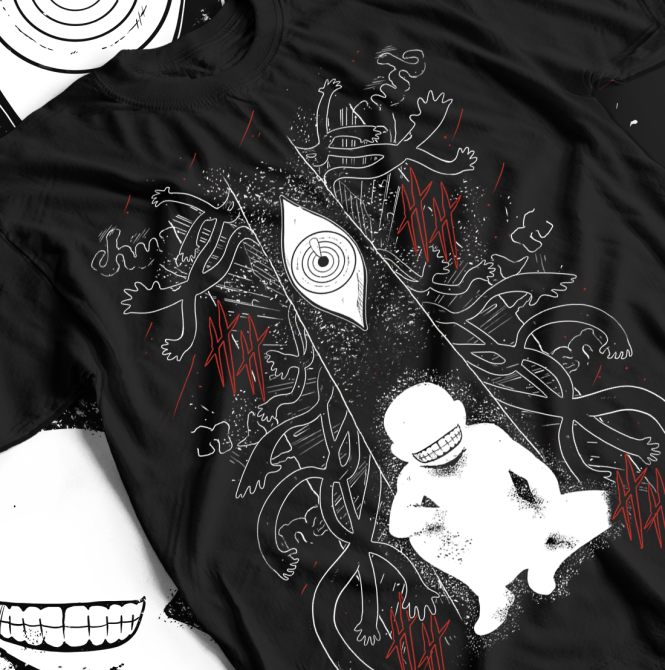 Футболка для хлопчика з аніме принтом Добраніч, Пунпун оверсайз (зріст від 165 до 180) Чорний AnimeJ0675m Дніпро - фото 1