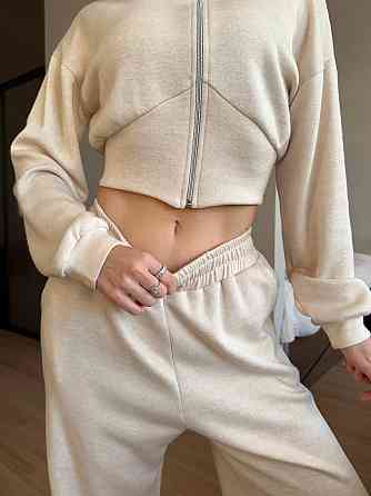 Женский теплый прогулочный костюм из турецкой ангоры Кремовый, 46/48 Одесса