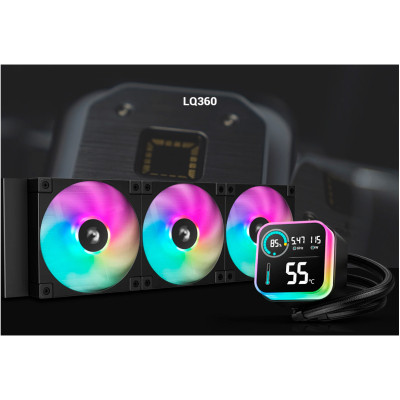 Система рідинного охолодження Deepcool LQ360 Black (R-LQ360-BKLSMW-G-1) Вінниця - фото 2